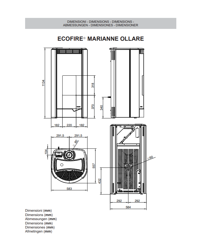 MARIANNE 6 KW ZWART 4211