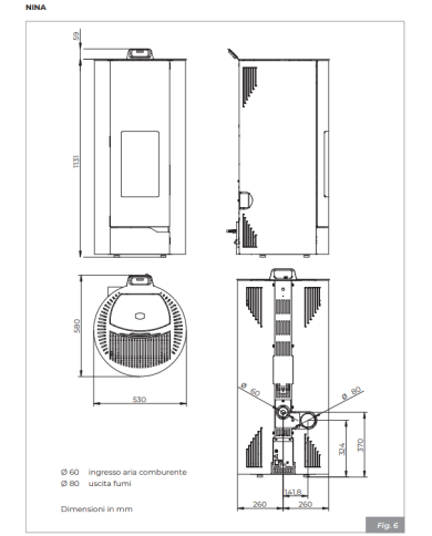 NINA 8KW METAAL CHAMPAGNE 3914