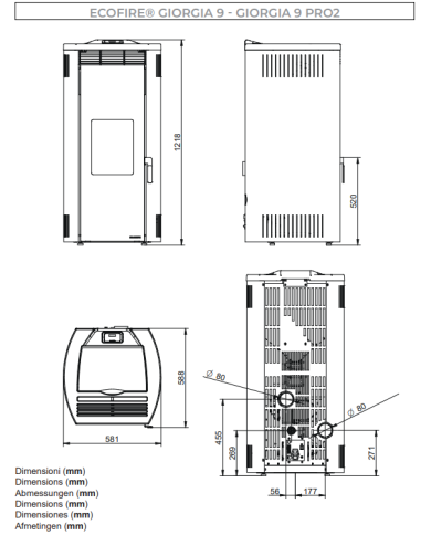 GIORGIA 9 PRO 2 ACIER ZWART 5862