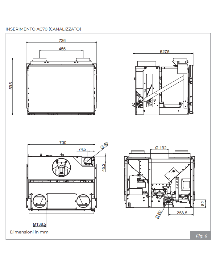 INSERT A 70 CANALISABLE 3790
