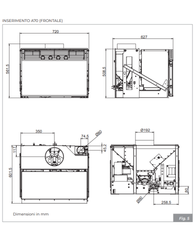 INSERT A 70 FRONTAL 3800