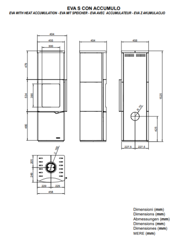 EVA S A ACCUMULATION ACIER ANTHRACITE