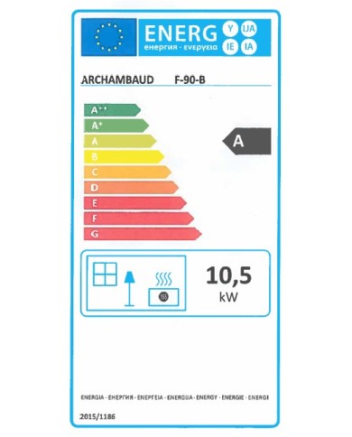 CUISINIERE LEGENDE 90 NOIR MAT PIED FONTE - EVACUATION ARRIERE.