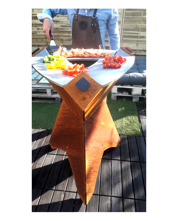 PLANCHA ORIGINE 1000 CORTEN - INOX