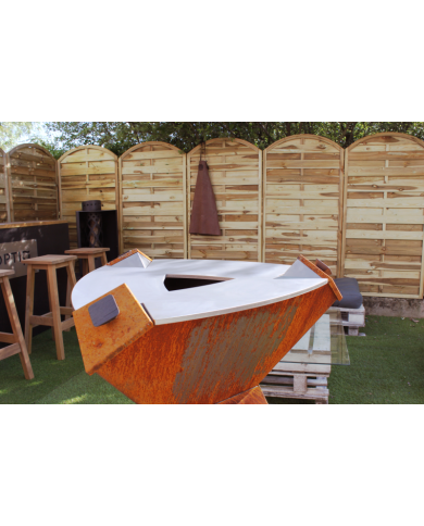 PLANCHA ORIGINE 1000 CORTEN - INOX