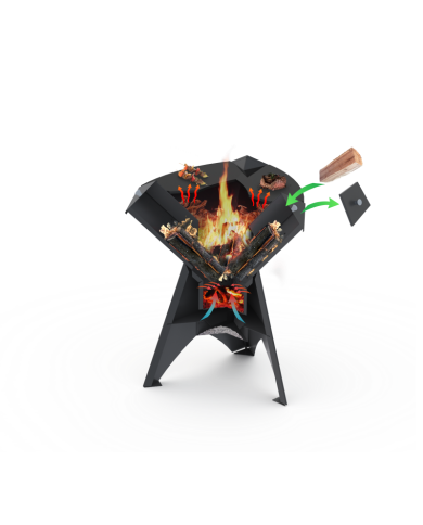 PLANCHA ORIGINE 1000 NOIR - INOX