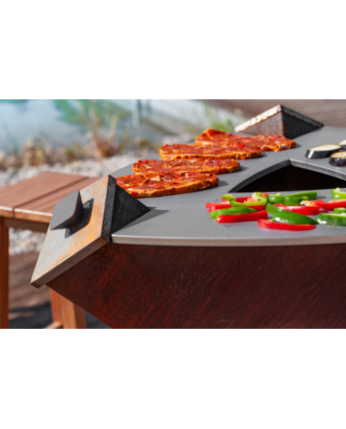 PLANCHA ORIGINE 800 CORTEN - INOX