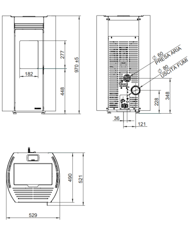 FLO TCA 9 ZWART 9820