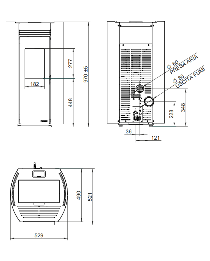 FLO TCA 9 ZWART 9820