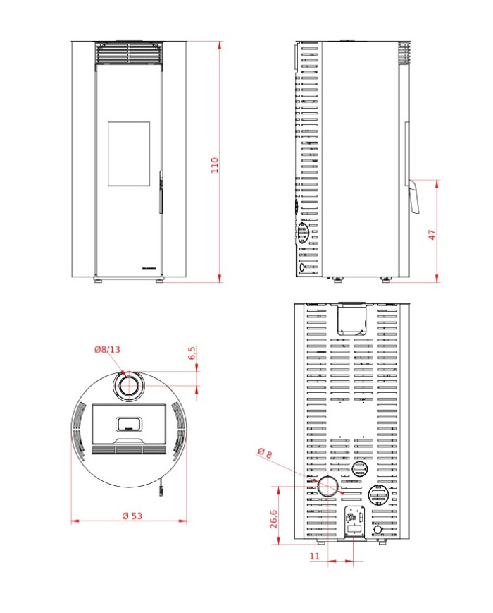 EMILY TCA 9 US ZWART 9520-1120