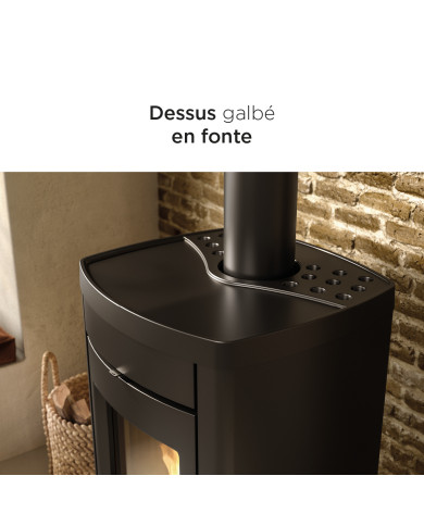 HOUT KACHEL CHARLOTTE 10 ZWART