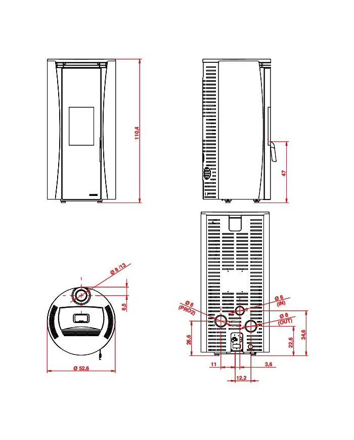 ECOFIRE VIVI TCA 9 US V2 ZWART 9320