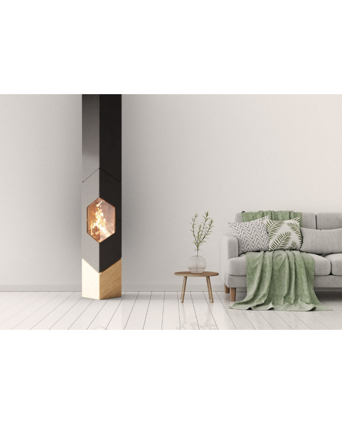 CHEMINEE FLAMAQUARTZ SUR SOCLE