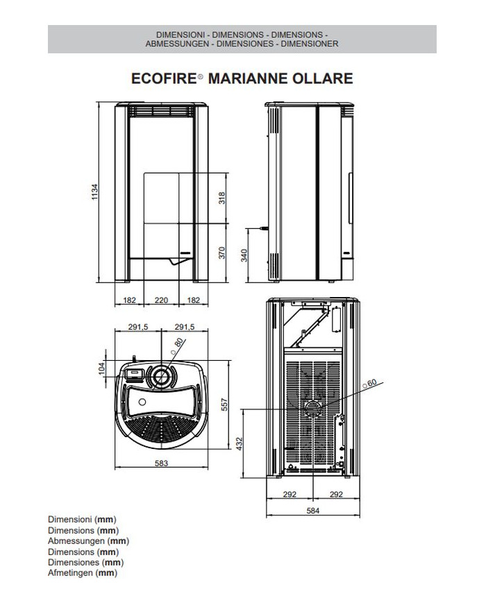 MARIANNE 9KW BLANC 4205
