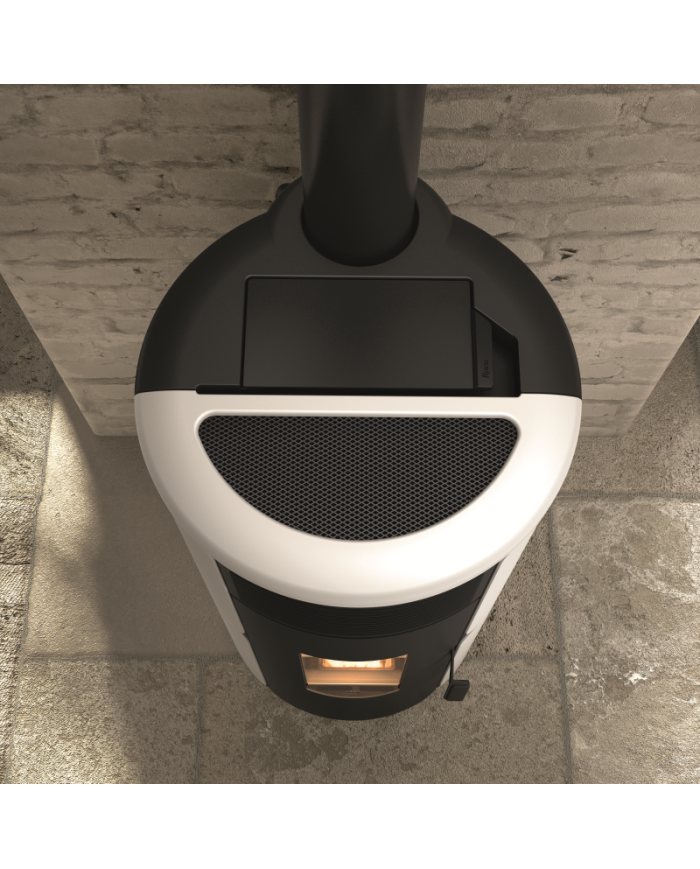 ECOFIRE GRAZIA AIR 80 ZWART STAAL 2540