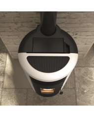 ECOFIRE GRAZIA AIR 80 ZWART STAAL 2540