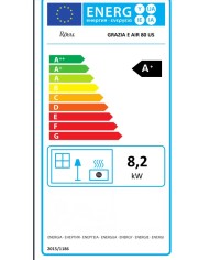 ECOFIRE GRAZIA AIR 80 ZWART STAAL 2540