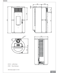 ECOFIRE GRAZIA AIR 80 ACIER NOIR 2540